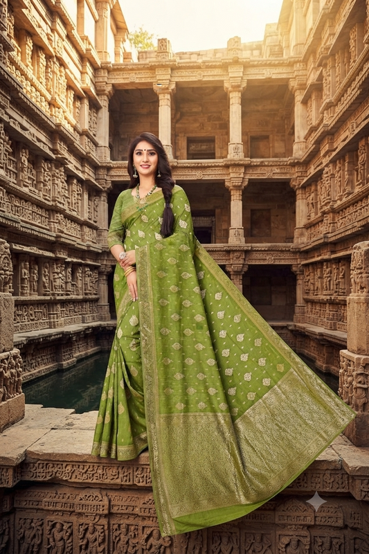 Satin Saree – Chic Ethnic Ensemble