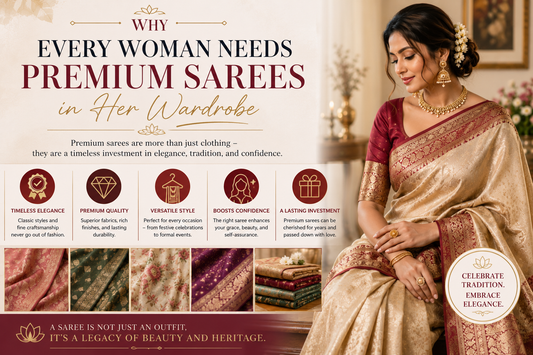 Why Every Woman Needs Premium Sarees in Her Wardrobe