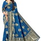 Premium Reception Wear Jacquard Saree  Grand Festive Jacquard Silk Saree with Rich Pallu