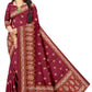 Valley Weave – Pashmina Coffee Colour Jacquard Saree with Zari Outline
