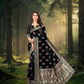 Timeless Black Colour  Paithani – Jacquard Silk Saree