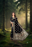 Timeless Black Colour  Paithani – Jacquard Silk Saree