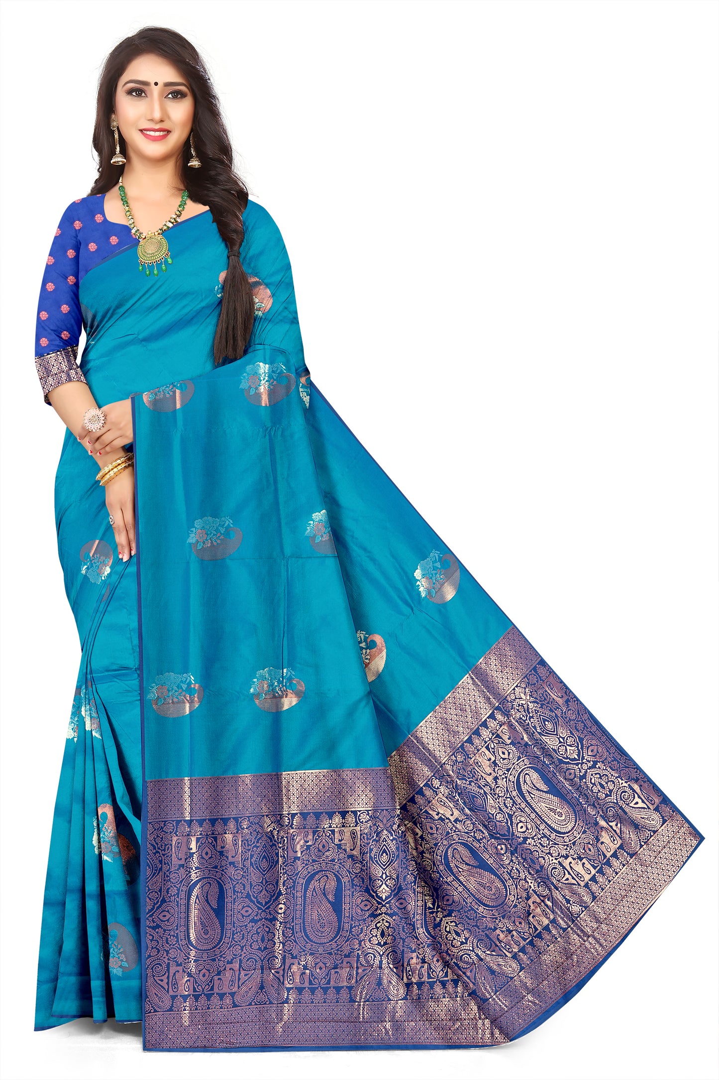 Elegant Ethnic Jacquard Saree with Designer Pallu