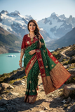 Elegant Designer Paisley Jacquard Saree