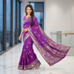 Minimalist Jacquard Purple colour Weaving Saree for Everyday Elegance