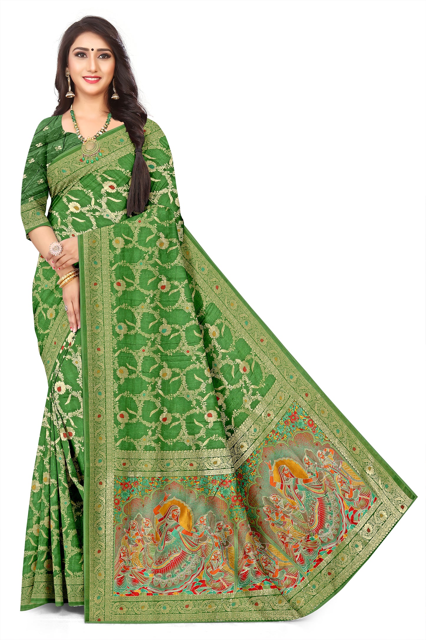Designer Jumbo Palav Motif Jacquard Saree