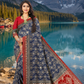 Women's Wedding Bandhani Collection Jacquard Silk Saree