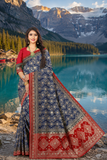 Women's Wedding Bandhani Collection Jacquard Silk Saree