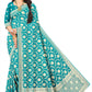 Classic Ethnic Nylon Satin Jacquard Silk Saree for Wedding & Festive Wear