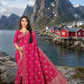 Rich Jacquard Nylon Satin  Weaving Saree with Luxurious Finish