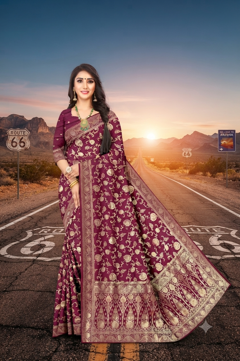 Silken Jacquard Viscose Satin  Weave – Statement Fabric