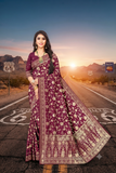 Silken Jacquard Viscose Satin  Weave – Statement Fabric