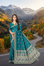 Exquisite Banarasi Style Jacquard Saree for Festive & Wedding Occasion