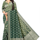 Green Shaded  Colour Premium Gold Zari Jacquard Silk Saree