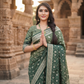 Green Shaded  Colour Premium Gold Zari Jacquard Silk Saree