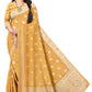 Women's Premium Gold Jacquard Weaving Party Wear Saree