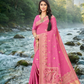 Royal Big  Peacock Motif Jacquard Silk Saree