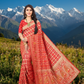 Grand Wedding Red Bandhni Viscose Jacquard Silk Saree