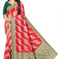 Modern Designer Organza (Kora) Saree with Meenakari work  Jacquard Silk Saree for Women