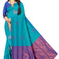 South Indian Kanjivaram-Style Jacquard Saree – Rich Woven Pattern