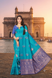Statement Jacquard Saree – Woven Artistry