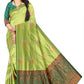 Statement Jacquard Saree – Woven Artistry