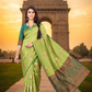 Statement Jacquard Saree – Woven Artistry