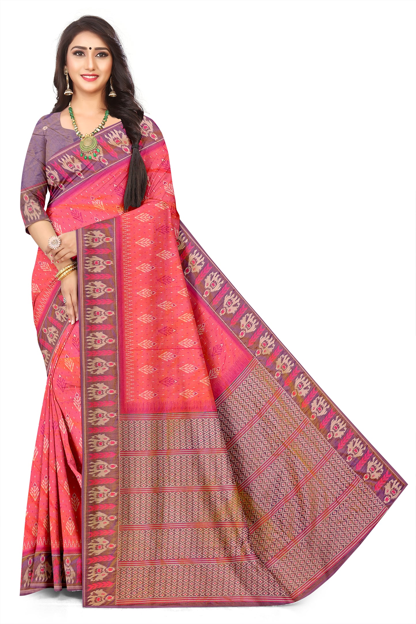 Handwoven Pochampally South Indian Jacquard Saree – Luxury Ethnic Wear