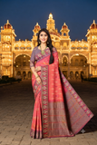 Handwoven Pochampally South Indian Jacquard Saree – Luxury Ethnic Wear