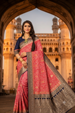 Women's Premium Bandhani Jacquard Weaving Party Wear Saree
