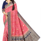Women's Premium Bandhani Jacquard Weaving Party Wear Saree