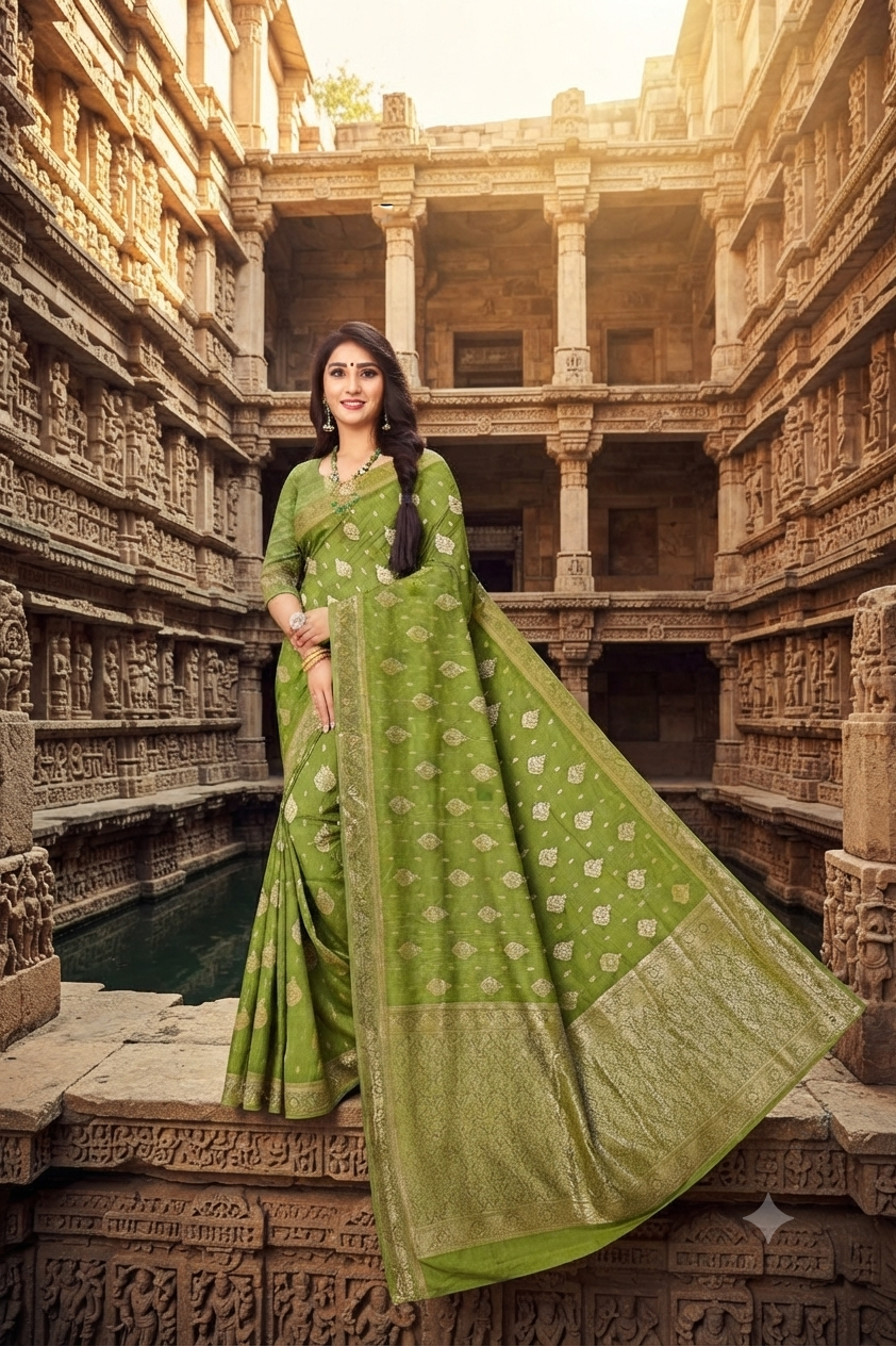 Satin Saree – Chic Ethnic Ensemble