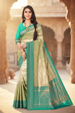 Traditional Tissue Jacquard Saree with Intricate Woven Design