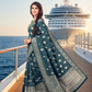 Glossy Satin Saree – Modern Ethnic Wear