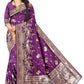Premium Wedding wine colour  Peacock Jacquard Saree