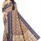 Designer Flower Motif Pattern Jacquard Saree