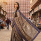Designer Flower Motif Pattern Jacquard Saree