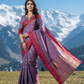 Heritage Jacquard Weaving Grey Colour Saree for Festive Collection