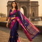 South Indian Style Temple Border Jacquard Saree