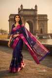 South Indian Style Temple Border Jacquard Saree