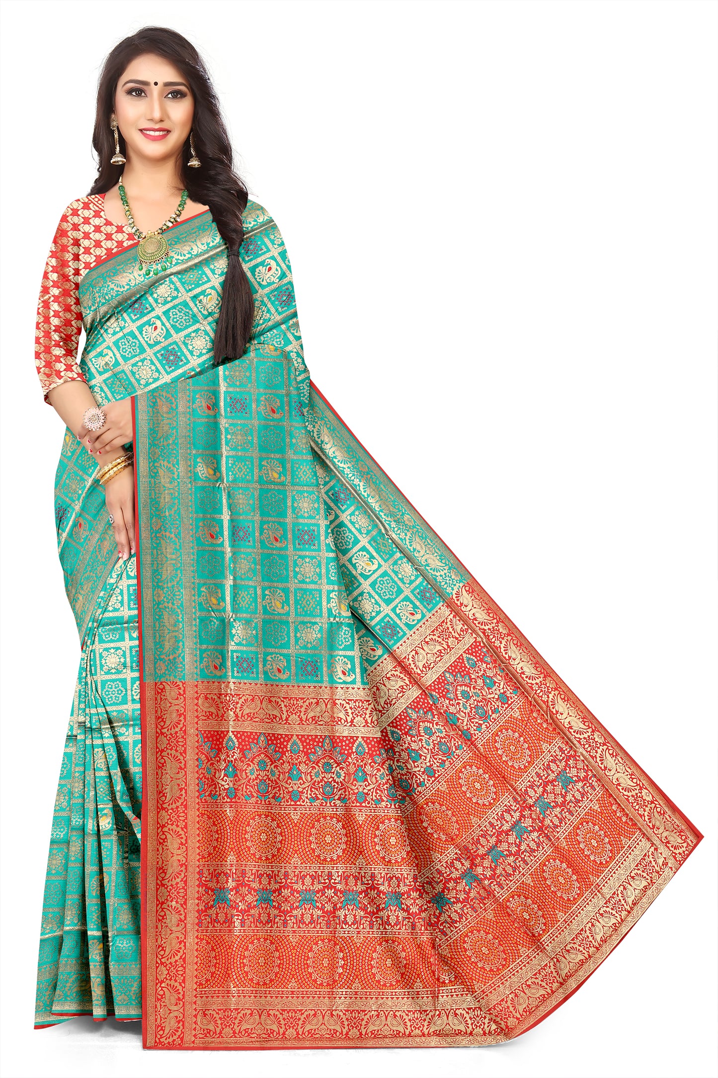 Stylish Premium Patoda Jacquard Saree with Rich Finish