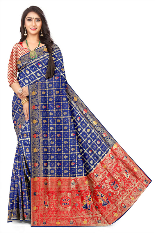 Exclusive Patoda Bridal Style Jacquard Saree