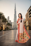 Peacock Charm Fone Colour Paithani Jacquard Saree